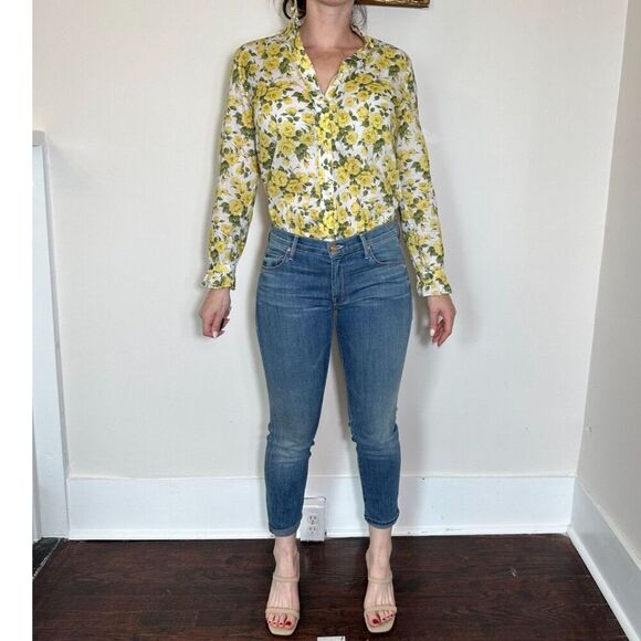 Mother Skinny Not Skinny Blue Skies Tomorrow Wash Jeans Size 27 - Picture 9 of 16